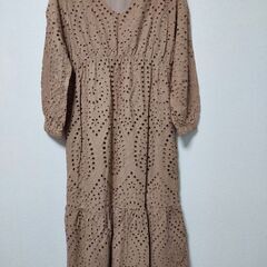 【新品】茶色のワンピース　M～Lサイズくらい