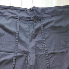 【中古品】ユニセックス　MUJI　漁民パンツ　黒　フリーサイズの画像