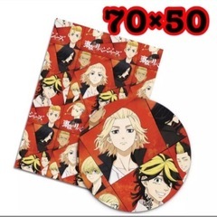 生地　ハギレ　約70×50　東京卍リベンジャーズ　赤