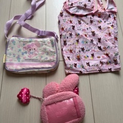 キッズバッグポーチセット 女の子 サンリオの画像