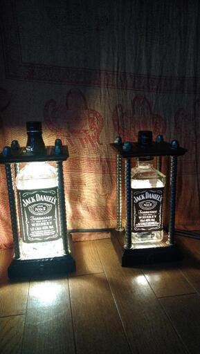 お洒落Jackdanielsボトルランプ。