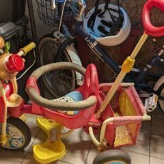 【福岡市引き取り限定】アンパンマン　三輪車　DX 美品 アンパンマン 三輪車 DX 美品