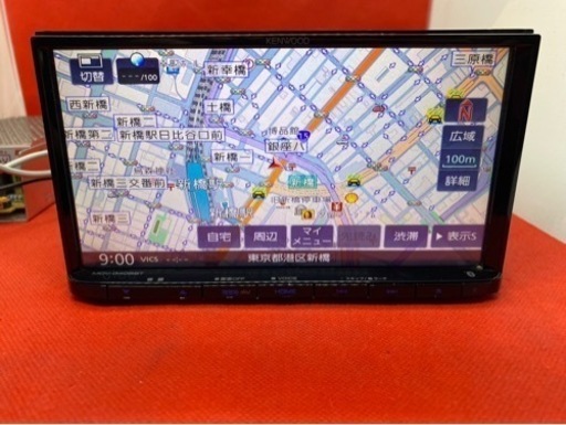 美品　KENWOOD 2024年春地図　MDV-D405BT 新品バックカメラ付