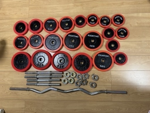 値下げ不可！ファイティングロード　ダンベル　合計約75kg