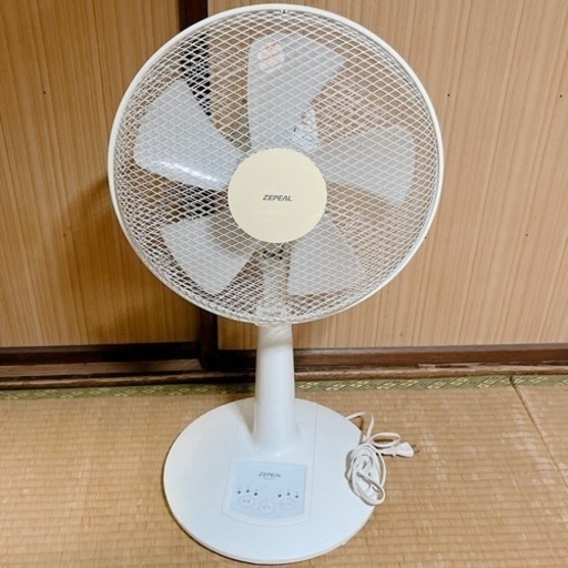 扇風機 ホワイト 白 3段階風量 タイマー付き コード式 空調家電