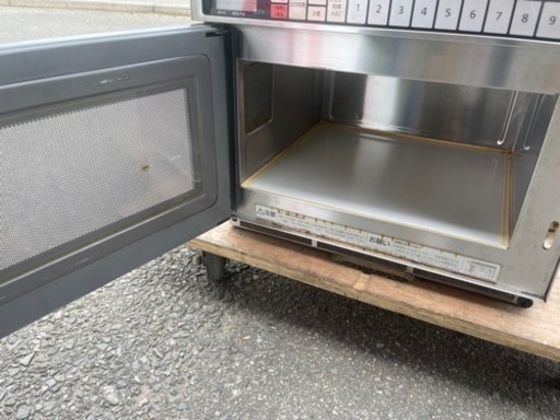 ■中古品 ホシザキ業務用電子レンジ HMN‐18C 2018年 単相200V 動作問題なし 店舗 厨房■