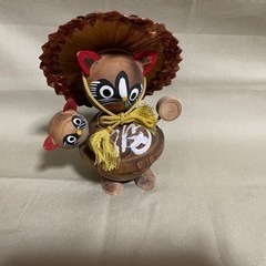 郷土玩具　たぬきの置き物