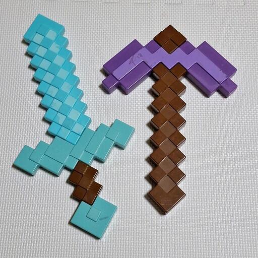 マインクラフト ダイヤモンドの剣 ネザライトツルハシ おもちゃ