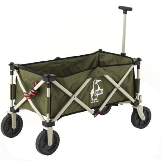 チャムス　フォールディングワゴン　オリーブグレイ　新品