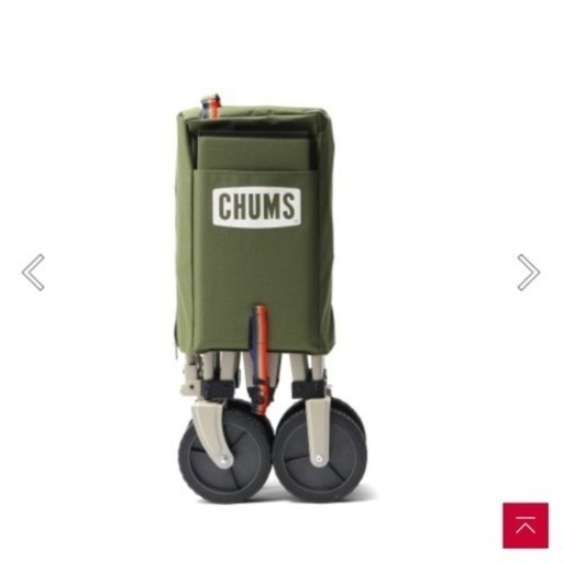 チャムス　フォールディングワゴン　オリーブグレイ　新品