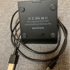 ［取引中］最終値下げ！　NANAMI ワイヤレス充電器 Qi認証 iPhone8以降 スマホスタンドの画像