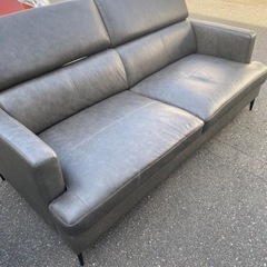 北九州市内配送無料　美品　家具 ソファ 3人掛けソファ　テーブルセットの画像
