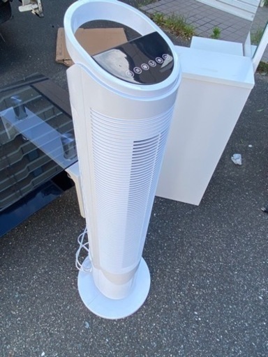 2021年式 Bonarca 冷風機 冷風扇 タワーファン タンク取り外し可能 高さ108㎝ 左右52° 首振り 風量3段階 3種類の運転モード オフタイマー リモコン付き WTF-100(WH)
