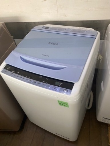１０２ 北九州市内配送設置無料 日立 HITACHI ビートウォッシュ 全自動洗濯機 （7kg） ブルー BW-7WV A