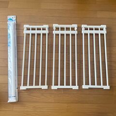 伸縮4点セット★スライド棚 突っ張り棚＆突っ張り棒