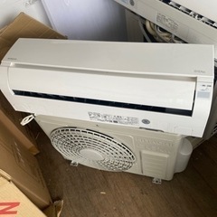 配送取付込み金額 HITACHI 日立 ルームエアコン 白くまくん/RAS-AW25K 室外機/RAC-AW25K 主に8畳用 2020年製 リモコン付 通電OKの画像