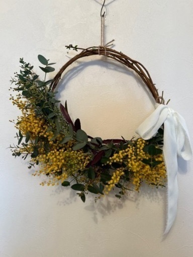 リース、スワッグ、ドライフラワー　オーダー　ハンドメイド作品