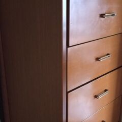 無料　木製タンス　6段の画像