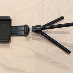 LEDリングライト　卓上照明用　3色モード　10段階調光　USBライト　3脚スタンド付きの画像