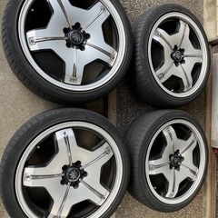 最終5/28まで販売19インチホイール4本タイヤ225/40R19付き