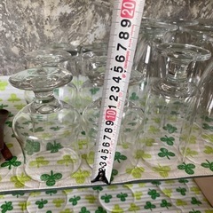 昭和レトロ　足付きグラス　ワイングラス　パフェグラス　まとめ　生活雑貨 食器 コップ、グラスの画像