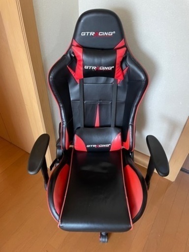 お話し中　\nガス抜け　ゲーミングチェア