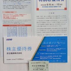 京王電鉄株主優待券