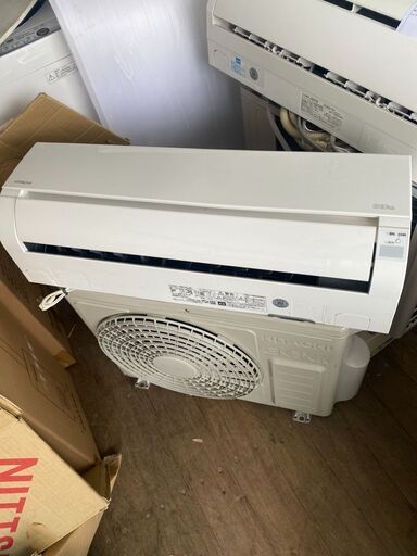 配送取付込み金額 HITACHI 日立 ルームエアコン 白くまくん/RAS-AW25K 室外機/RAC-AW25K 主に8畳用 2020年製 リモコン付 通電OK