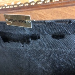 イタリア製　アンティーク オットマン付 チェア  手彫り 細工 木製の画像