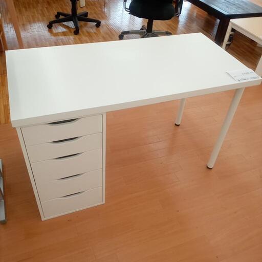 ★ジモティ割あり★ IKEA　デスク　ホワイト　クリーニング済　YJ2652
