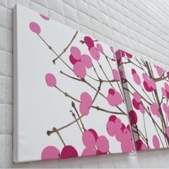 【マリメッコ】ルミマルヤ ファブリックパネル ピンクの画像