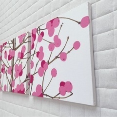 【マリメッコ】ルミマルヤ ファブリックパネル ピンクの画像