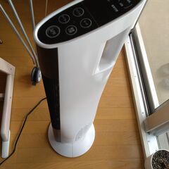 TWINBIRD スリムタワーファンヒーター ホワイト FH-D191Wの画像