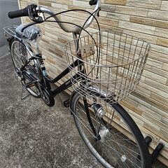 中古自転車 6段変速 26インチ LEDオートライト 軽整備済み 防犯登録対応