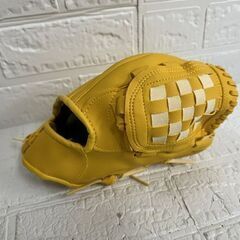 トイザらス限定モデル SOLEX 野球 グローブ 親子セット 右利き用 キッズグローブ イエロー 初心者 練習 幼児 子供  札幌市白石区 白石店 の画像