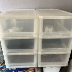 2台セット収納家具 カラーボックス