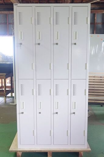 【取引成立】Ceha Office Furniture 4列2段 8人用ロッカー 鍵あり【中古】