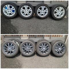 １８５／６０r１５夏冬タイヤアルミセット８本