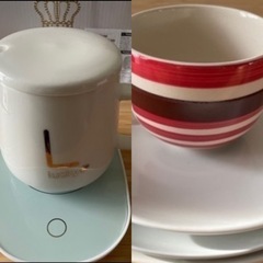 マグカップとカップウォーマーセットと大中小皿セットにスープコップ...