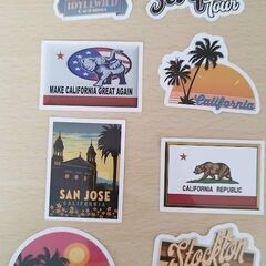 大放出 Californian surplus stickers...