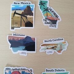 アメリカ合衆国　州の公式ステッカー　States sticker...