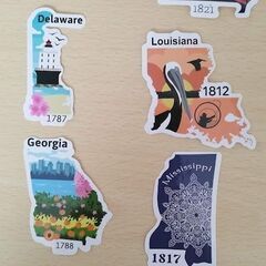 アメリカ合衆国　州の公式ステッカー　States sticker...