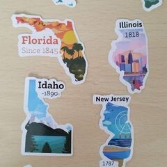 アメリカ合衆国　州の公式ステッカー　States sticker...