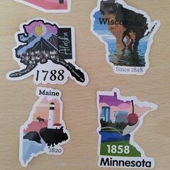 アメリカ合衆国　州の公式ステッカー　States sticker...