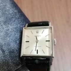 美品。ROLEX　PRECISION　手巻き式　腕時計　スクエアの画像