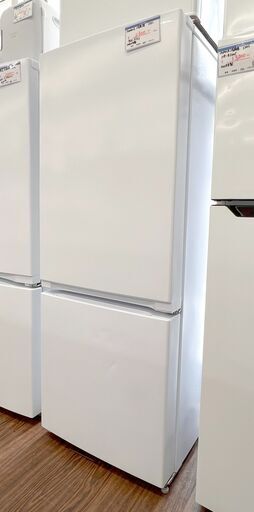 札幌 東区 yselect YRZF15J ヤマダオリジナル 2ドア冷蔵庫 2021年製 156L 右開き ホワイト 単身 一人暮らし キッチン家電