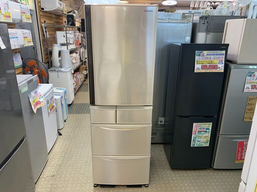 安心の除菌洗浄済Panasonic 5ドア冷蔵庫 NR-E412V 2017年製 保証有り【愛千143