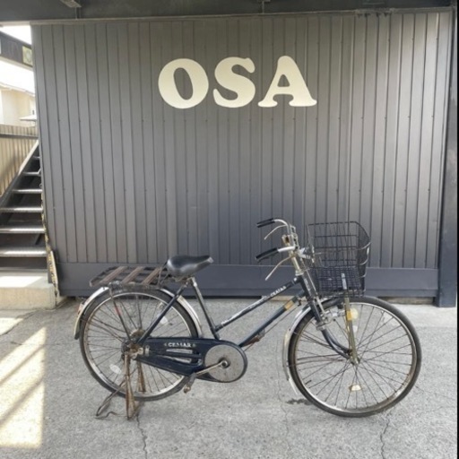 332★岐阜発　昭和レトロ/昭和サイクル△CEASAR/自転車/運搬自転車/アンティーク/時代物/防犯有り/走行確認/サビ等有り/ジャンク品　R4.9/13