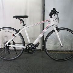 Ｄ534　★16800円★整備済み スポーツ中古自転車 【クロスバイク　白　46ｃｍ】