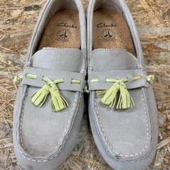 C(6320) クラークス CLARKS デッキシューズ ベロア...